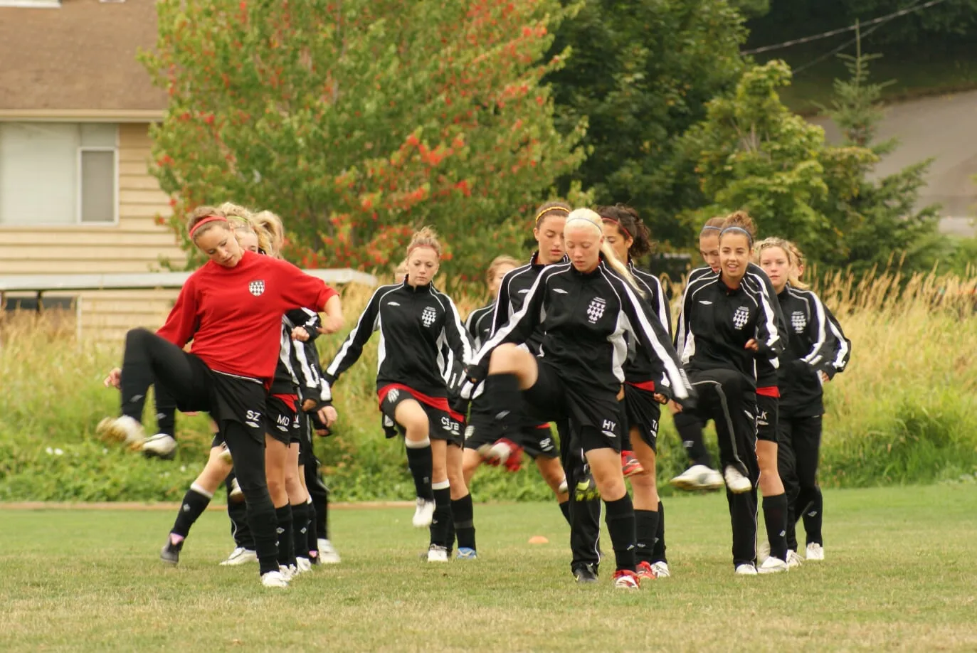 Soccer player training for fitness