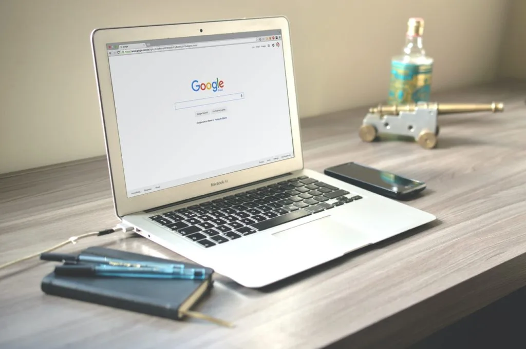 Person researching careers on a laptop